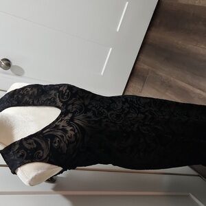 Zoe Black Velvet Formal Dress Sz Small